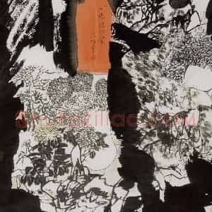 2001年 冯今松《可悠悠心会》国画花鸟作品图片赏析