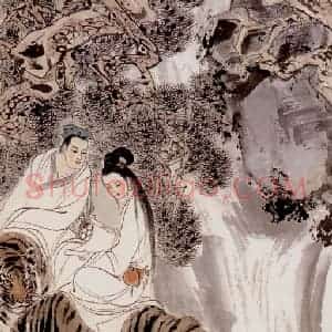 刘旦宅《山鬼》国画综合作品图片赏析