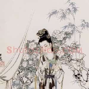 刘旦宅《金陵十二钗十二屏》国画人物作品图片赏析