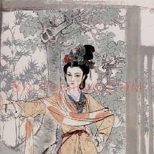 刘旦宅《金陵十二钗十二屏》国画人物作品图片赏析