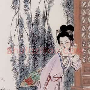 刘旦宅《金陵十二钗十二屏》国画人物作品图片赏析