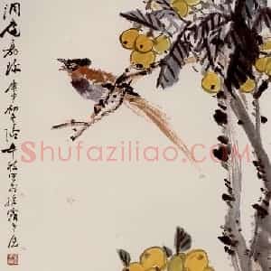 张辛稼《洞庭嘉珍》国画花鸟作品图片赏析