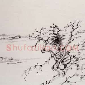 清代 曾熙《干笔山水册》国画山水作品图片赏析