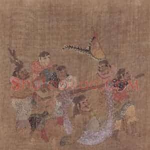 明代 无款《诸夷职贡图轴》国画人物作品图片赏析