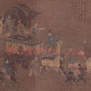 明代 无款《孔子辞卫图轴》国画人物作品图片赏析