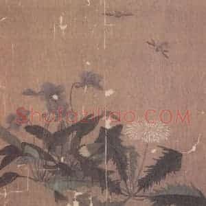 宋代 无款《花鸟草虫册》国画花鸟作品图片赏析
