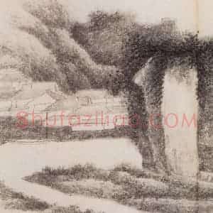龚贤《山水册》国画山水作品图片赏析