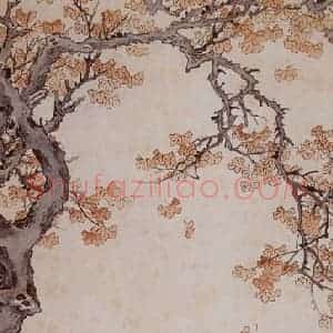 1940年 徐燕孙《枫林秋思》国画人物作品图片赏析