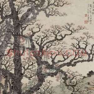 徐燕孙《风尘侠侣》国画人物作品图片赏析