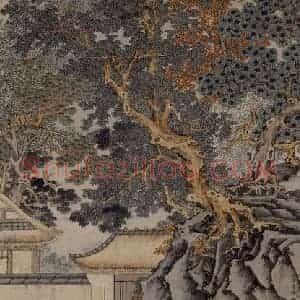 徐燕孙《隆中际会》国画人物作品图片赏析