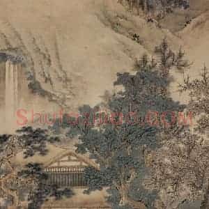 1943年 徐燕孙《隆中三顾图》国画人物作品图片赏析