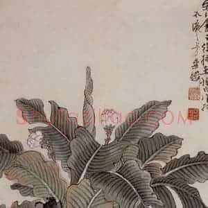 徐燕孙《消夏图》国画人物作品图片赏析