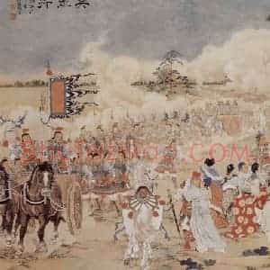 1956年 徐燕孙《兵马行》国画人物作品图片赏析