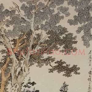 徐燕孙《双美图》国画人物作品图片赏析