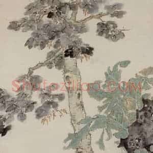 徐燕孙《秋兴图》国画人物作品图片赏析