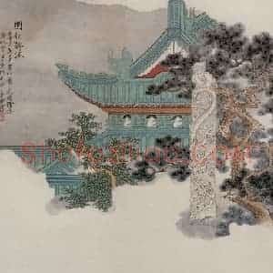 1936年 徐燕孙《明妃辞汉》国画人物作品图片赏析