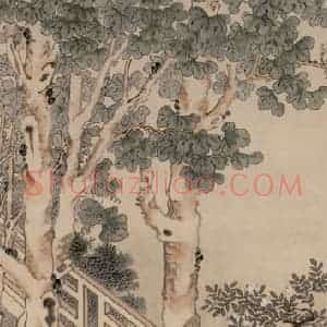 徐燕孙《秋思》国画人物作品图片赏析