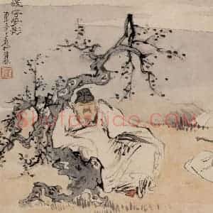 1936年 徐燕孙《罗浮梦影》国画人物作品图片赏析