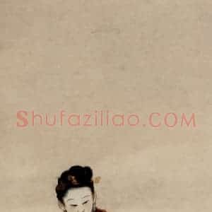 徐燕孙《踏雪寻梅》国画人物作品图片赏析