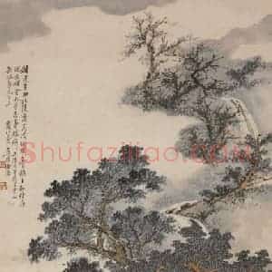 徐燕孙《五陵少年》国画人物作品图片赏析