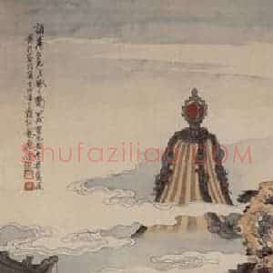 1914年 徐燕孙《紫钗记》国画人物作品图片赏析