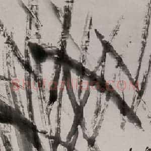 1922年 齐白石《蟹草图》国画花鸟作品图片赏析