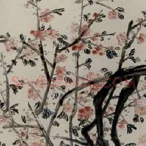 约1922年 齐白石《杏花》国画花鸟作品图片赏析
