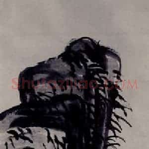 1923年 齐白石《菊石图》国画花鸟作品图片赏析