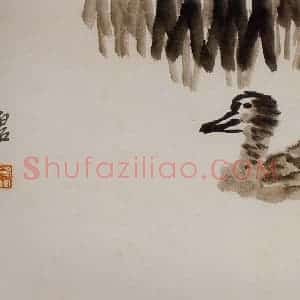 1924年 齐白石《花鸟鱼虫册页》国画花鸟作品图片赏析