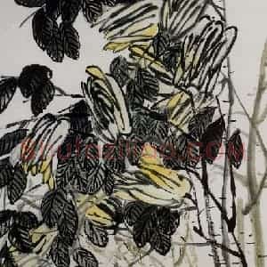 1924年 齐白石《佛手昆虫》国画花鸟作品图片赏析