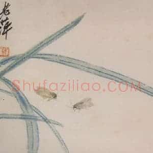 1924年 齐白石《草虫册页》国画花鸟作品图片赏析