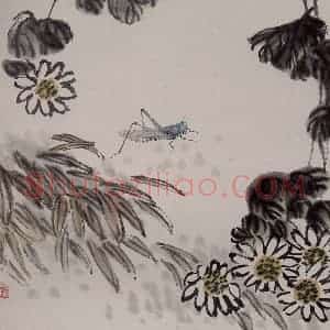 1924年 齐白石《草虫册页》国画花鸟作品图片赏析