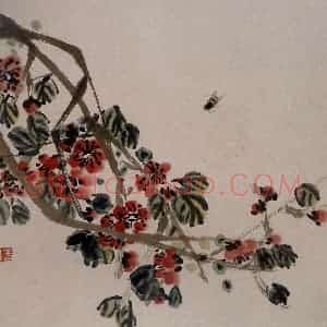 1924年 齐白石《草虫册页》国画花鸟作品图片赏析