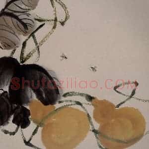 1924年 齐白石《草虫册页》国画花鸟作品图片赏析