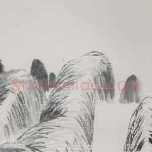 约20年代中期 齐白石《风柳图》国画山水作品图片赏析