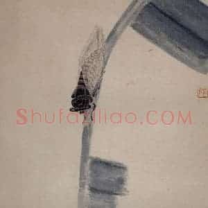 1920年 齐白石《草虫册页》国画花鸟作品图片赏析