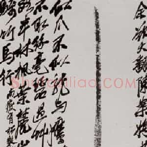1927年 齐白石《柴筢》国画？？作品图片赏析
