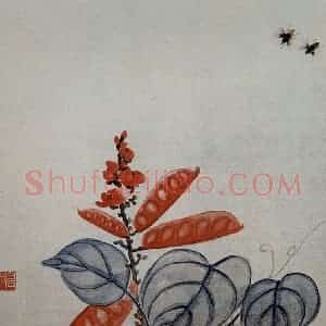 1921年 齐白石《广豳风图册》国画花鸟作品图片赏析