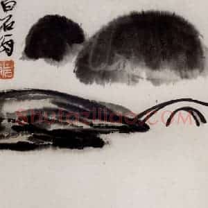 1921年 齐白石《山水册页》国画山水作品图片赏析