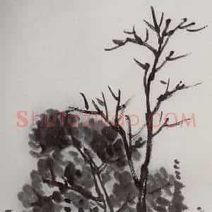 1921年 齐白石《山水册页》国画山水作品图片赏析
