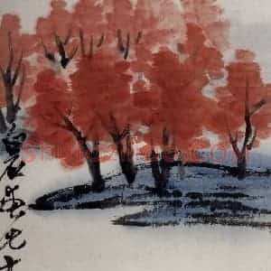 1921年 齐白石《山水册页》国画山水作品图片赏析