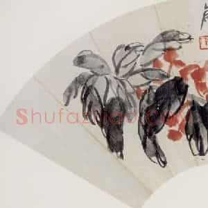 1946年 齐白石《花草神仙》国画花鸟作品图片赏析