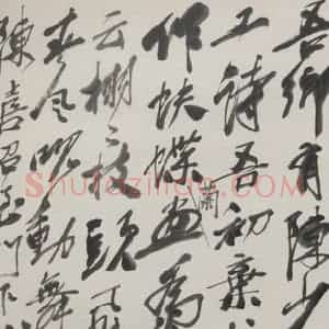 1946年 齐白石《蝴蝶兰》国画花鸟作品图片赏析