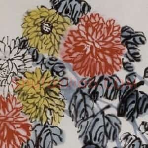 齐白石《菊》国画花鸟作品图片赏析