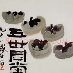 齐白石《册页》国画花鸟作品图片赏析
