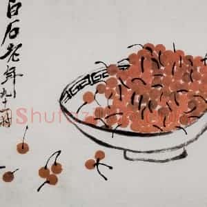 齐白石《册页》国画花鸟作品图片赏析