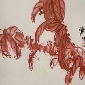 齐白石《老少年》国画花鸟作品图片赏析