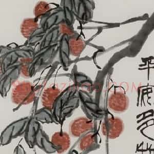 齐白石《平安多利》国画花鸟作品图片赏析