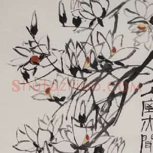 齐白石《入室亦闻香》国画花鸟作品图片赏析
