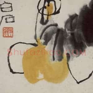 齐白石《花果册》国画花鸟作品图片赏析